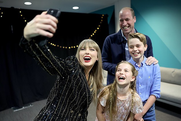 Prince William, George and Charlotte take a selfie with Taylor Swift before rocking royal breaks out his best dad dancing