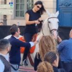 Kendall Jenner and Gigi Hadid show off their horse riding skills as they rehearse for Vogue World’s Olympics-inspired event in Paris