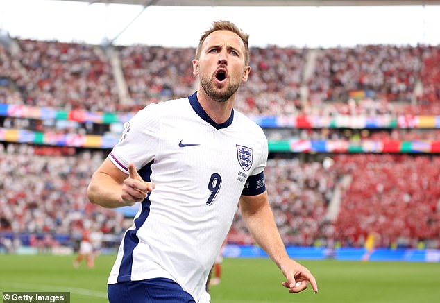 Kane scored the Three Lions' only goal in a 1-1 draw with Denmark in Frankfurt.
