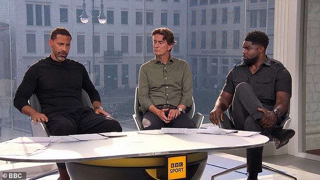 Rio Ferdinand (left) and Micah Richards (right) also strongly criticised England's performance on the BBC
