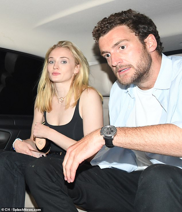 The couple were joined by their close friends Sophie Turner and Peregrine Pearson as they partied at the Children's Firehouse on Sunday evening.