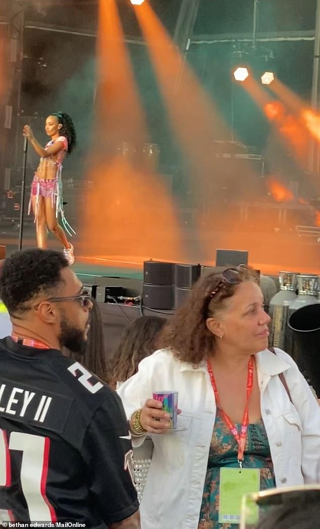 The incident comes after Andre was spotted supporting Leigh-Anne at her first ever performance at Rock in Rio on Saturday.
