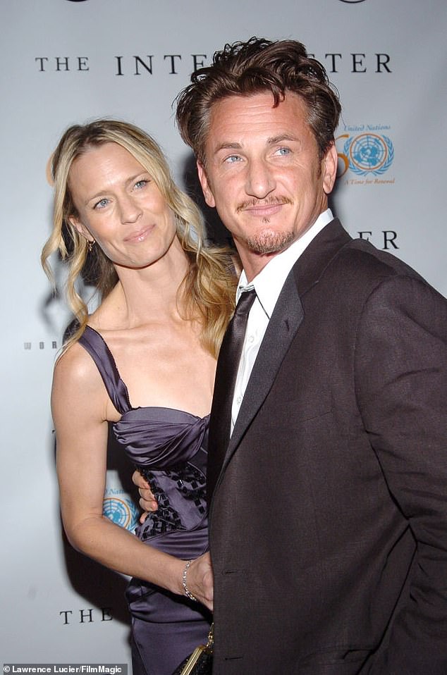The Asphalt City producer-star famously split from his second wife - eight-time Emmy nominee Robin Wright (L, pictured in 2005) - four times during their 21-year relationship - in 1995, 2007, and twice in 2009 - before finally ending their 13-year marriage in 2010
