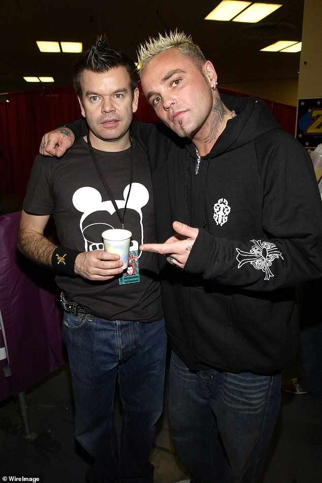Record producer Paul Oakenfold and Shifty during Z100's Jingle Ball 2002 - Backstage at Madison Square Garden in 2002