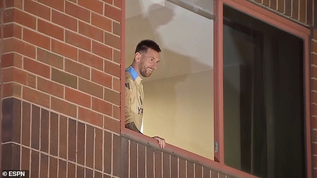 Birthday boy Lionel Messi is serenaded by adoring fans from his hotel window in New Jersey… while THOUSANDS of other Argentina supporters take over Times Square