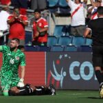 Copa America referee COLLAPSES in frightening scene during Canada-Peru game before being stretchered off with heat index exceeding 100 degrees
