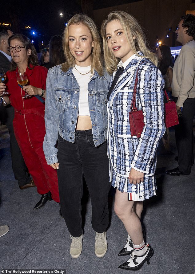 Stand-up comedian Lliza Shlesinger (left) rubbed shoulders with actress Gillian Jacobs (right)