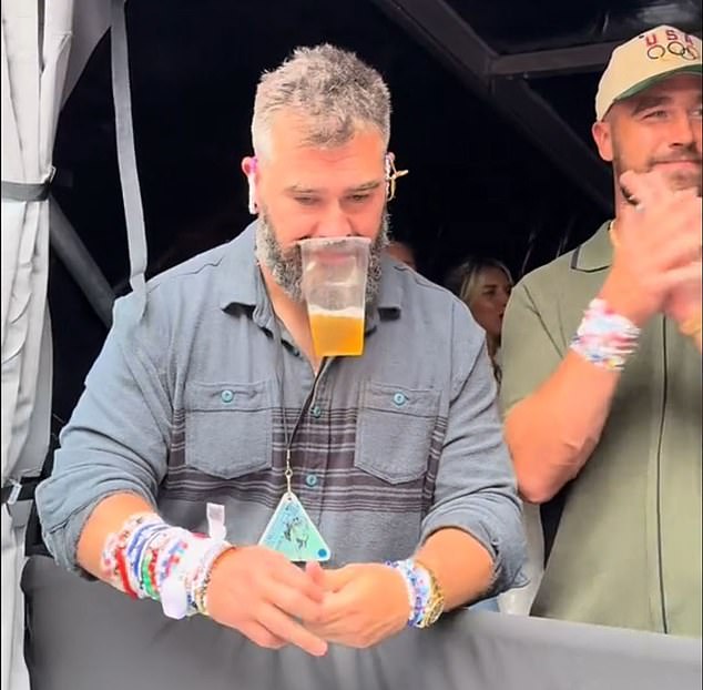 Travis trolls his brother for keeping his beer 'ten feet away' when meeting Prince