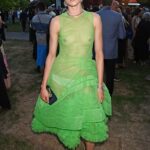 EDEN CONFIDENTIAL: Edie Campbell reveals passion for sheer style in revealing green tulle Asher dress at Kensington’s Serpentine Summer Party