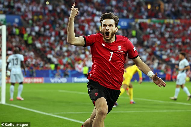 Georgia pulled off a stunning upset against Portugal on Wednesday night, ensuring England avoided the Netherlands in the last 16.