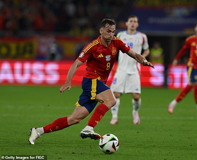 Fabian Ruiz, who has performed brilliantly for Spain, is the highest rated player in the competition so far
