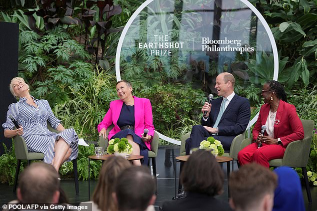 Hannah Waddingham makes cheeky quip to Prince William at his Earthshot Prize event in London – and earns a round of applause