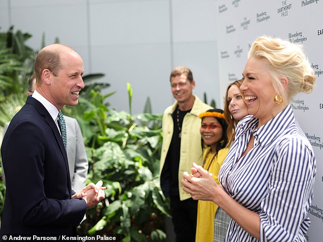 Hannah Waddingham also asked Prince William not to spoil Fall Guy after the two had a chat about it