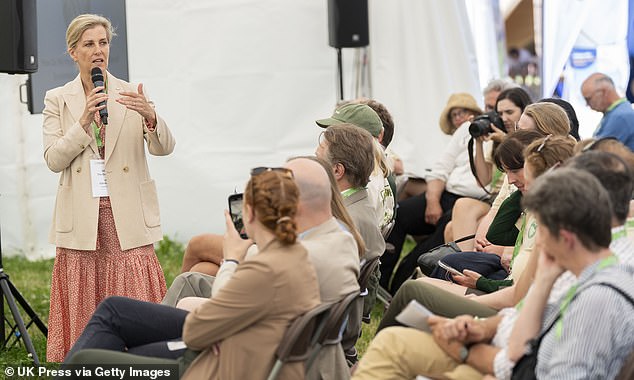 All eyes were on the Duchess as she delivered a passionate speech during a seminar at the Agricultural Festival