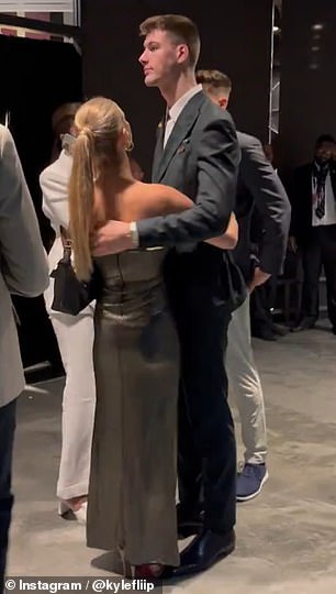 Duke star Kyle Filipowski is consoled by stunning fiancee after first round snub at 2024 NBA Draft