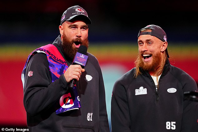Kelce and Tight End University co-host and 49ers star George Kittle are very close to Olson