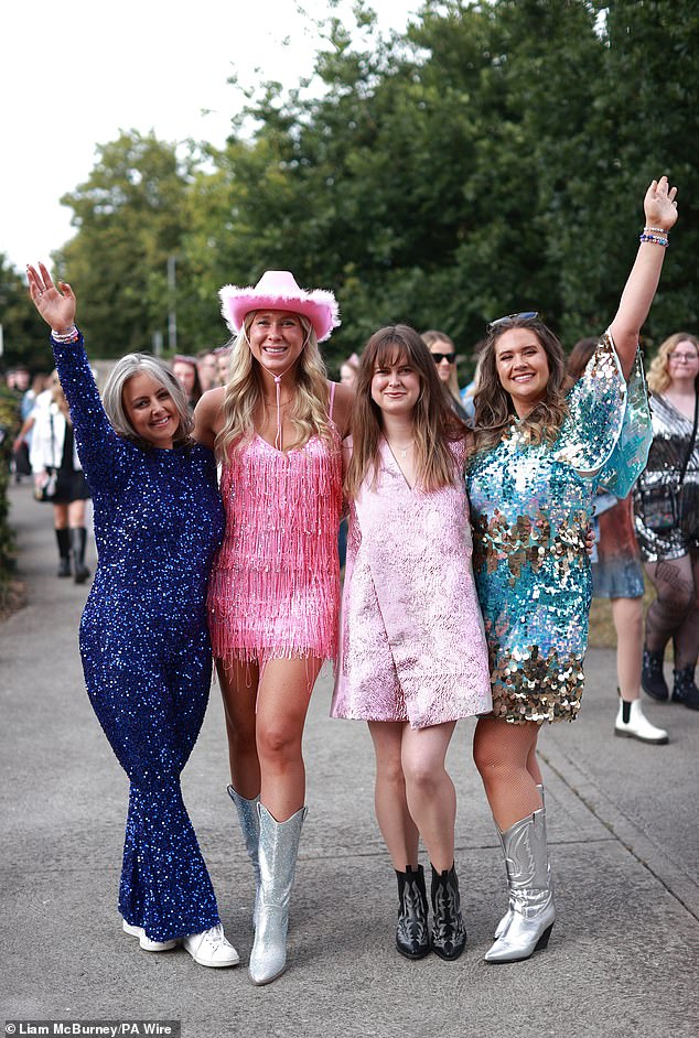 As Taylor prepares to kick off her tour in Dublin, eager fans were spotted waiting outside the stadium, all dressed to impress.