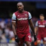 West Ham ‘REJECT £2m bid from Gremio for Michail Antonio’… as the Hammers striker enters final year of his contract at London Stadium