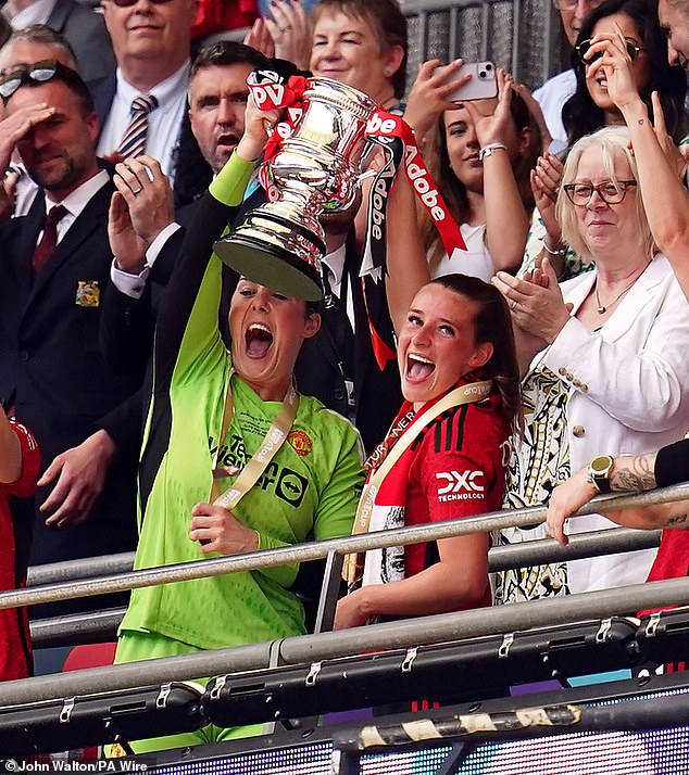 Earps won the FA Cup and has played every WSL minute for United since joining in 2019