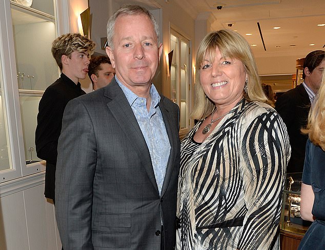 Brundle has been married to his wife Liz (right) for nearly 40 years, but they are now separating.