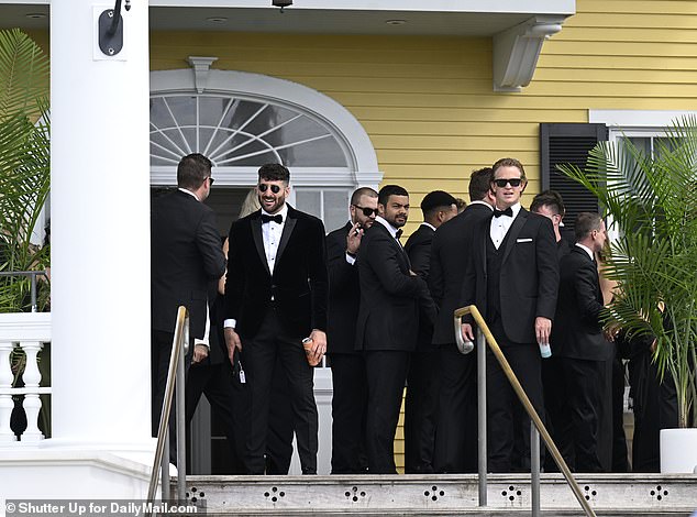 The men looked dashing in their tuxedos
