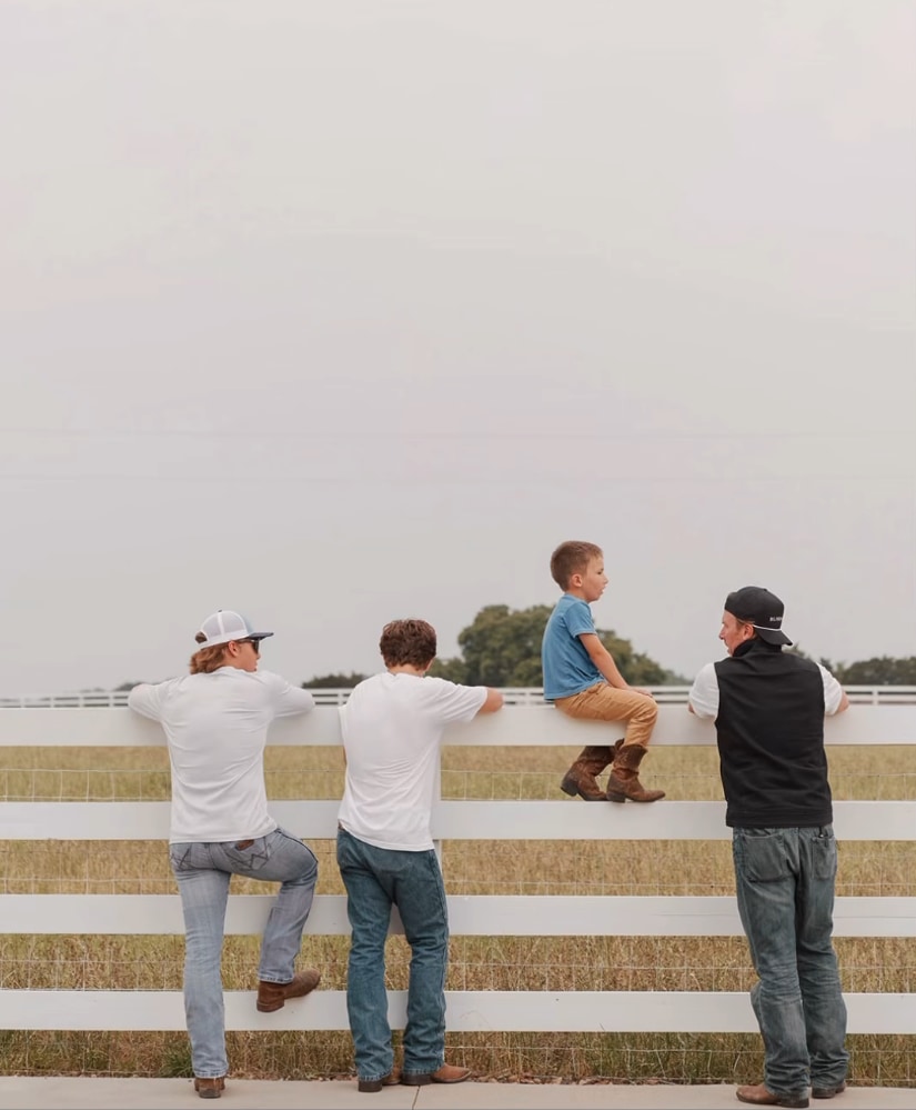 Photo of her three sons with husband Chip Gaines shared by Joanna Gaines on Instagram in honor of Father's Day 2024