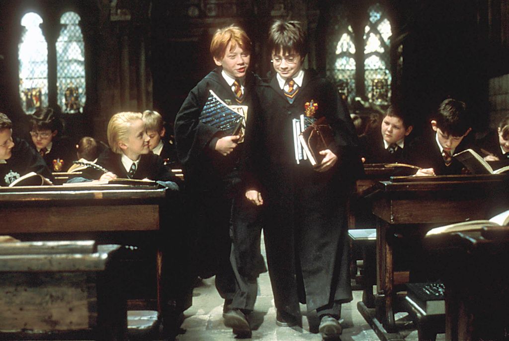 Rupert Grint and Daniel Radcliffe as young men in Harry Potter