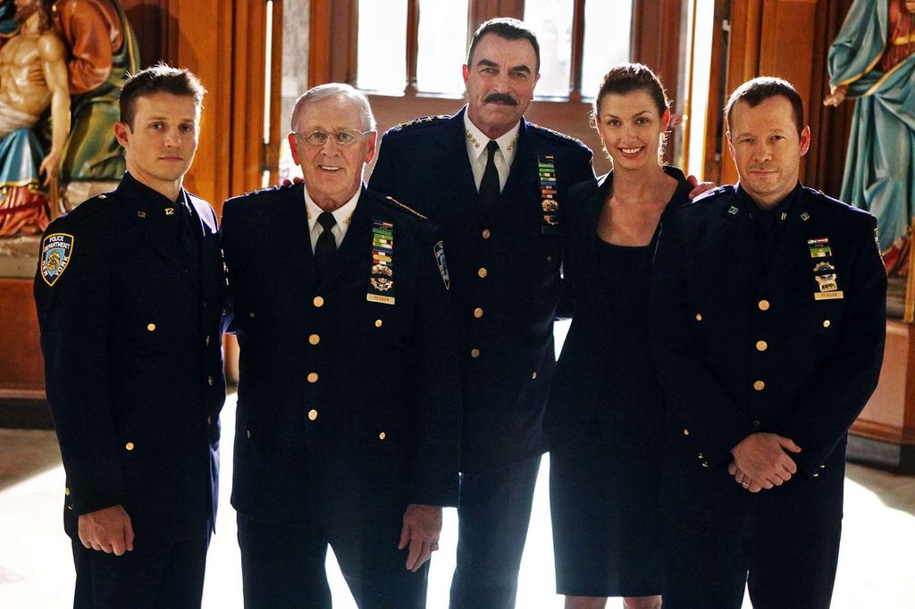 Tom Selleck (center) plays patriarch Frank Reagan in Blue Bloods