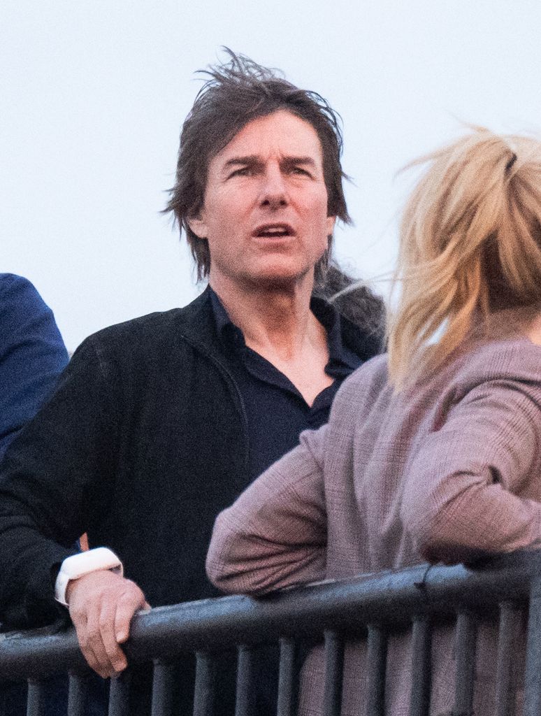 Tom Cruise spotted ahead of Coldplay's performance on day four of Glastonbury Festival 2024