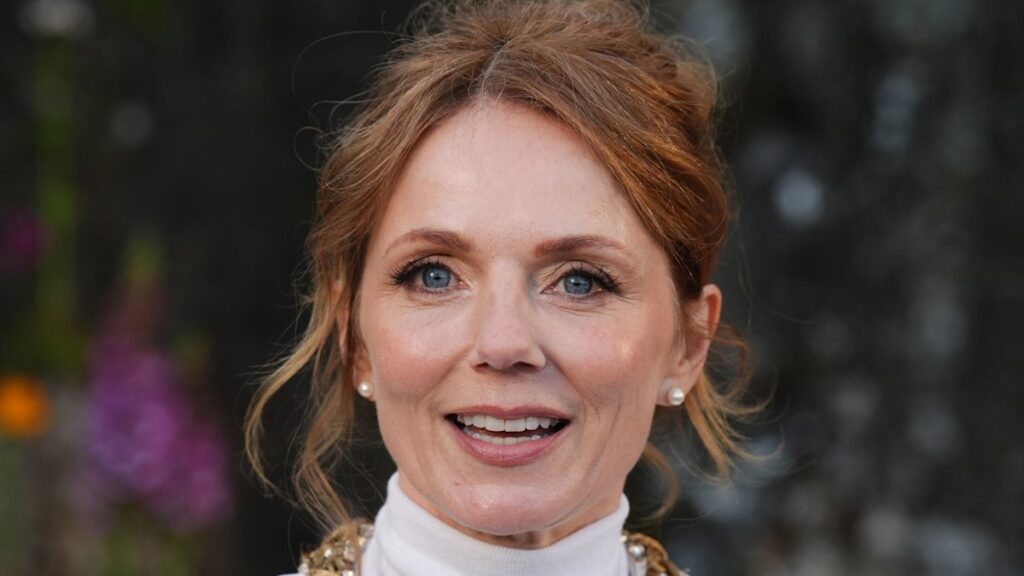 Geri Halliwell-Horner is a vision in bridal white at star-studded Dior show in Scotland