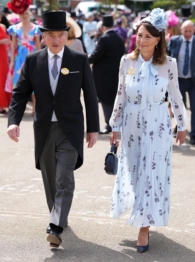 Carole and Michael Middleton spotted on day two of Royal Ascot