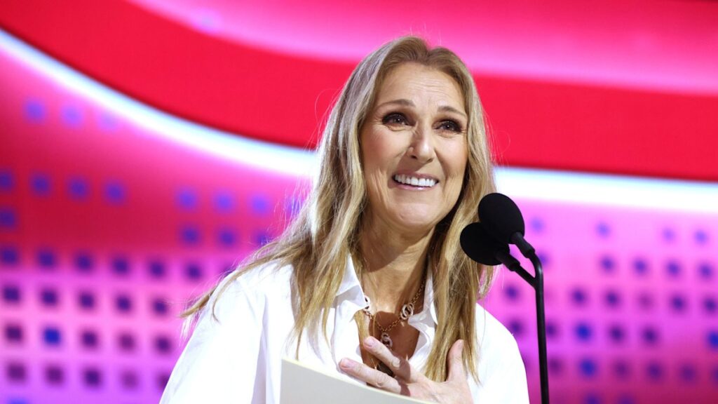 Celine Dion is glowing as she makes rare appearance on stage in Las Vegas