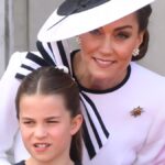 Watch the moment Kate Middleton and Princess Charlotte pay their mark of respect at Trooping the Colour