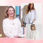 Cat Deeley’s white high street blouse is boho chic – 3 broderie anglaise blouses to get Cat’s vibe