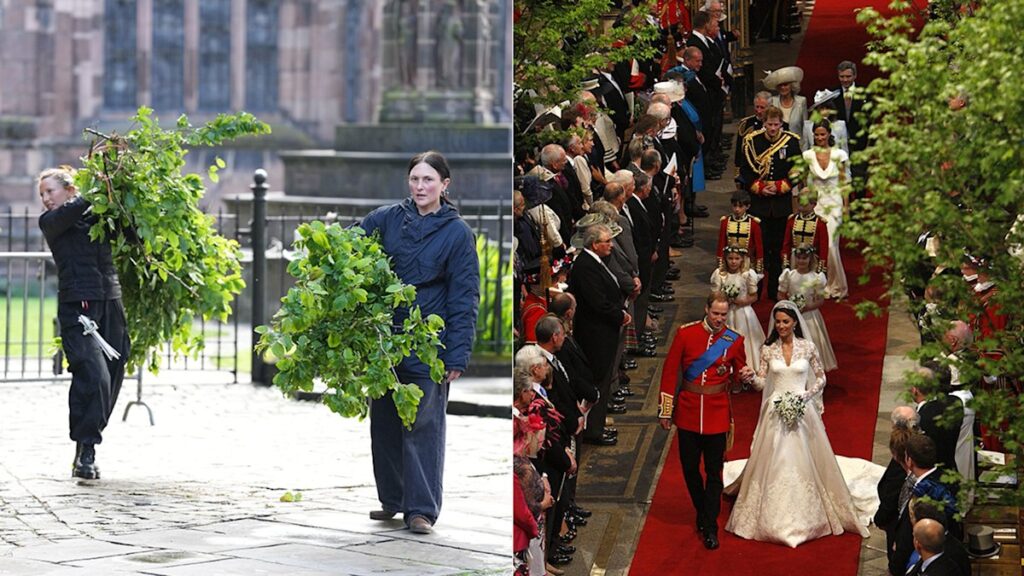 Duke of Westminster and bride Olivia Henson take inspiration from Kate Middleton with church wedding flowers – exclusive photos