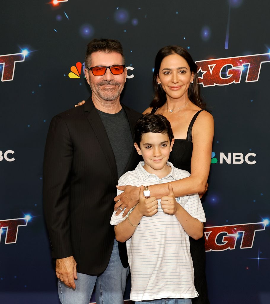 Simon Cowell and Lauren Silverman with their son Eric