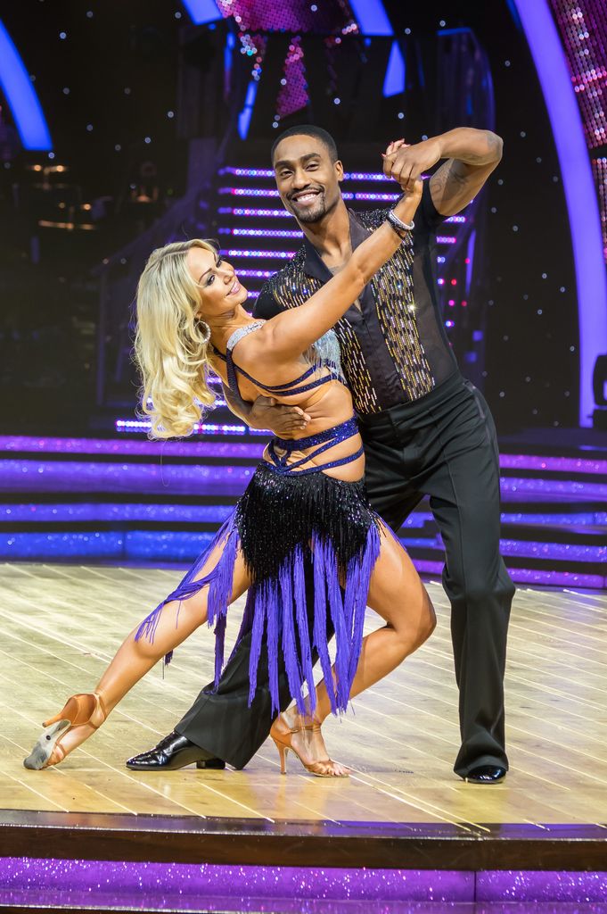Kristina Rhianoff and Simon Webbe attend the photocall for the launch of the Strictly Come Dancing Live Tour 2015