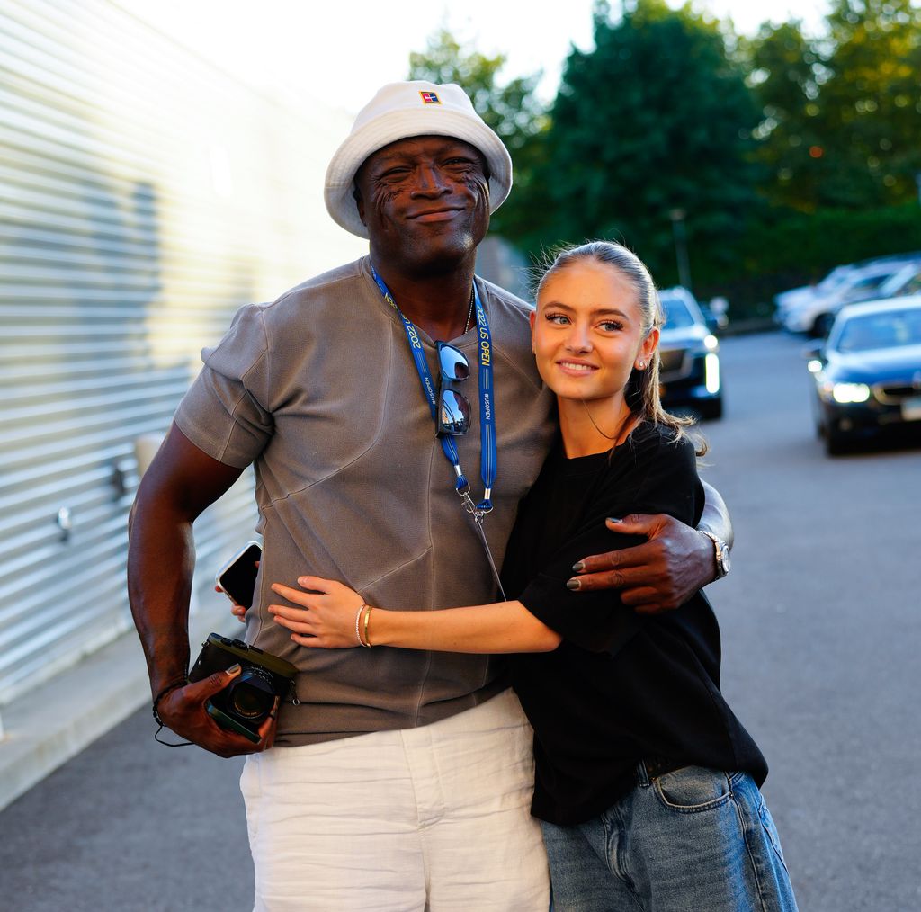 NEW YORK, NEW YORK – AUGUST 31: Seal and Leni Klum appear at the 2022 US Open at USTA Billie Jean King National Tennis Center in the Flushing neighborhood of the Queens borough of New York City on August 31, 2022. (Photo: Jackson Lee/GC Images)