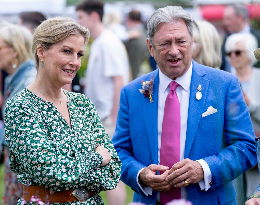 Duchess Sophie stands with Alan Titchmarsh