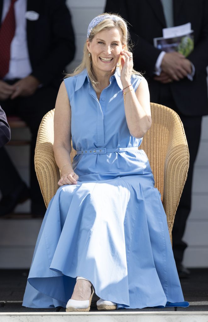 The Duchess of Edinburgh looked beautiful in blue