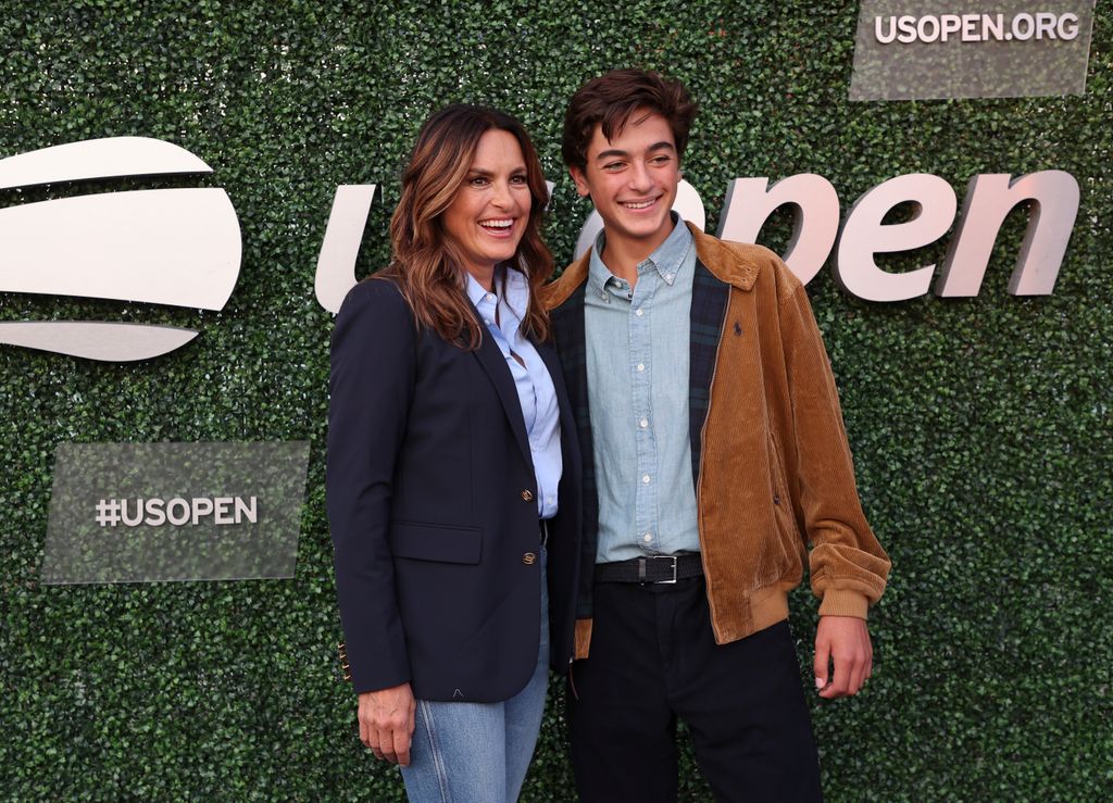NEW YORK, NY – SEPTEMBER 9: Mariska Hargitay, August Miklos Friedrich Hermann present on Day 12 of the fourth Grand Slam of the season, the US Open 2022, at USTA Billie Jean King National Tennis Center on September 9, 2022 in Queens, New York City. (Photo: Jean Catuff/GC Images)