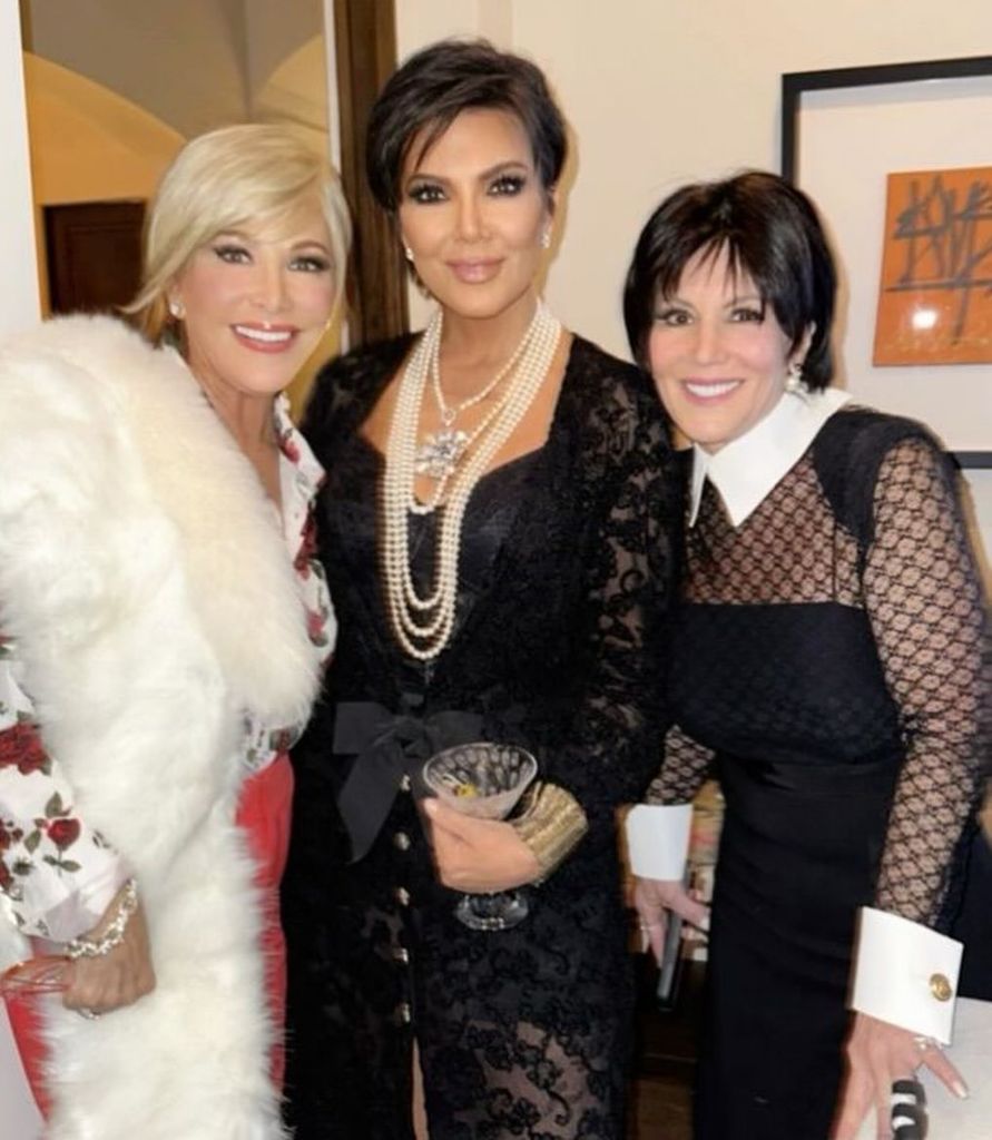 Kris Jenner poses with her best friend Shelly Azoff (right) and another friend (left).