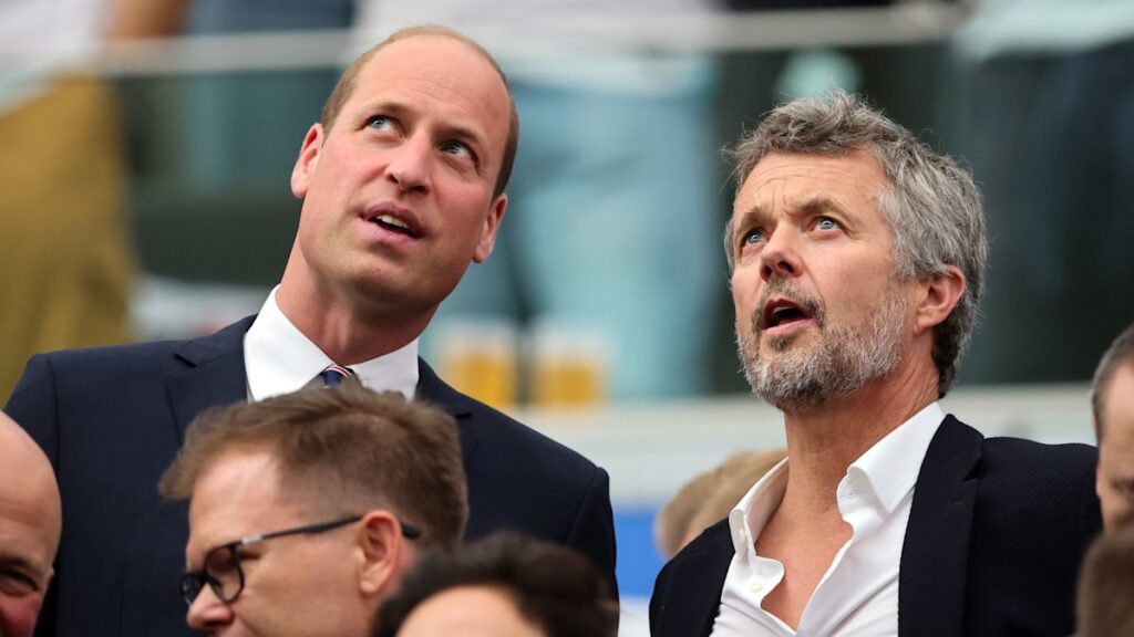 Prince William goes head-to-head with King Frederik as England face Denmark at Euro 2024