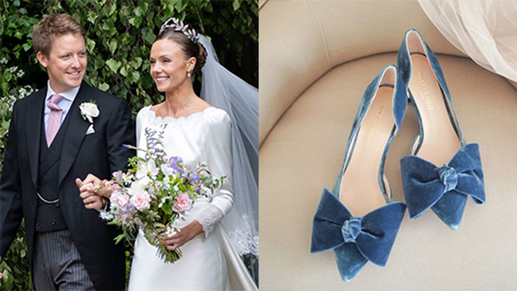 Olivia Henson’s majorly unexpected bridal platform heels spark serious debate