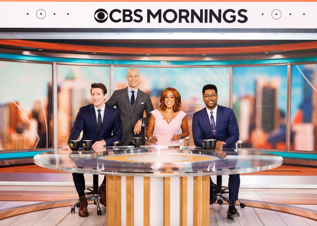 CBS Mornings co-hosts Gayle King, Tony Dokoupil, Nate Burleson, along with CBS Mornings and CBS News Streaming Network anchor and correspondent Vladimir Duthiers