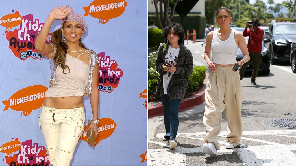 Jlo from the 90s and JLo split in 2024