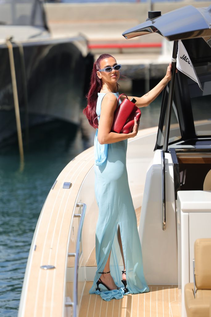 Dua Lipa joins Jacquemus "Home" Cruise at Casa Malaparte in Capri, Italy on June 10, 2024. 