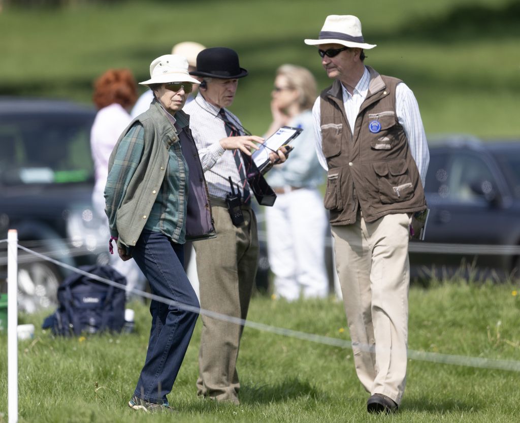 Princess Anne and Tim Lawrence at Badminton Horse Trials