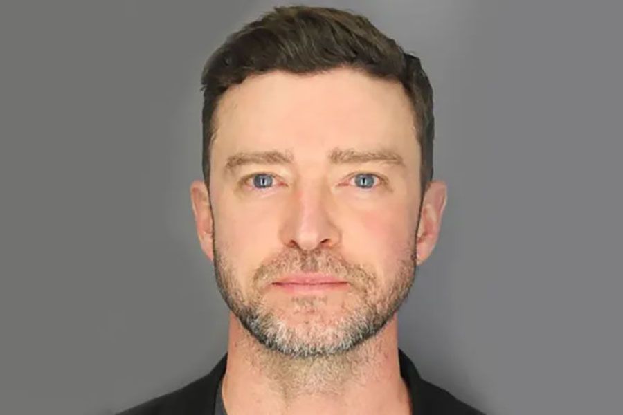 In this handout image provided by the Sag Harbor Police Department, musician Justin Timberlake is seen in a booking photo in Sag Harbor, New York, on June 18, 2024. Timberlake was charged with driving while intoxicated. 