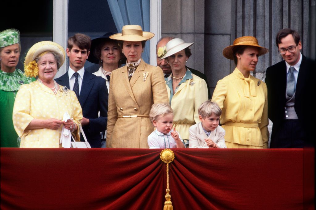 Peter Phillips' first appearance at Trooping the Colour in 1980